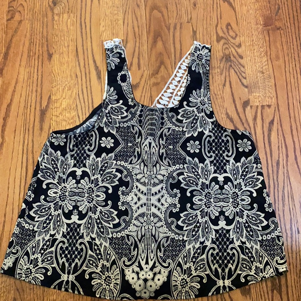 Vintage Havana tank with crochet back